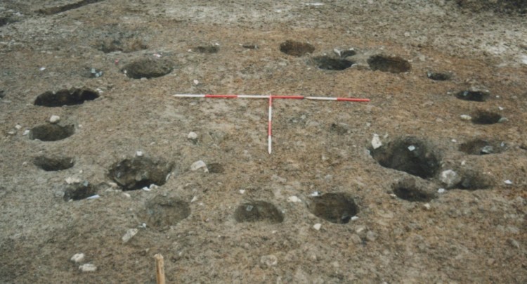 Image of Lagavooren timber circle after excavation, taken from the south-west (Image courtesy of IAC Ltd.)